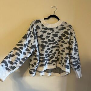 Animal print sweater
